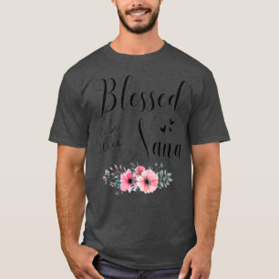 Blessed To Be Nana Women Grandma Christmas Day T-Shirt
