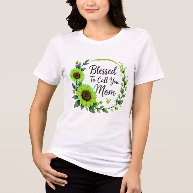 Blessed To Call You Mum Tri-Blend Shirt (Front)