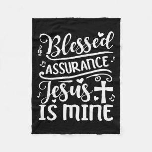 Blessed Urance Jesus Is Mine Fleece Blanket