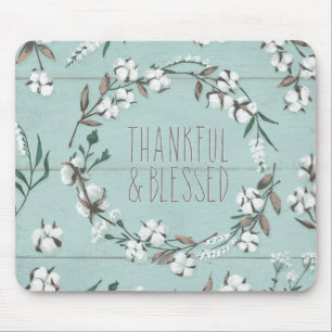 Blessed VI Mint   Thankful & Blessed Mouse Pad
