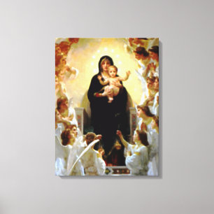 Blessed Virgin Mary and Infant Child Jesus Canvas Print