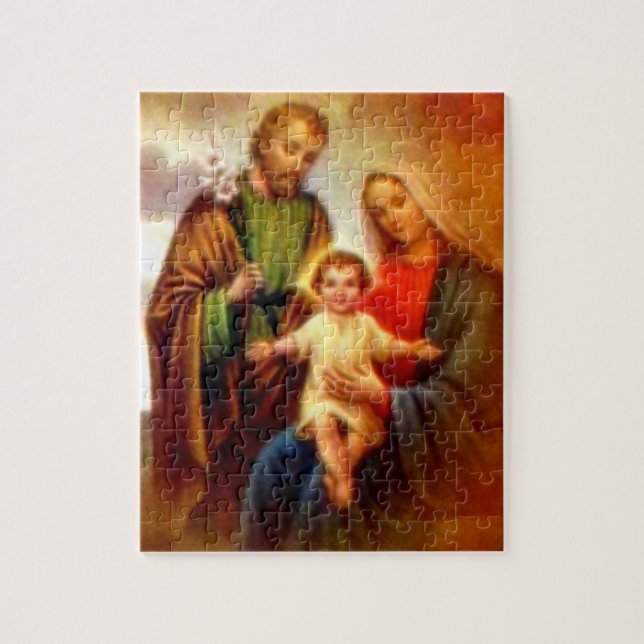 Blessed Virgin Mary and Infant Child Jesus Jigsaw Puzzle (Vertical)