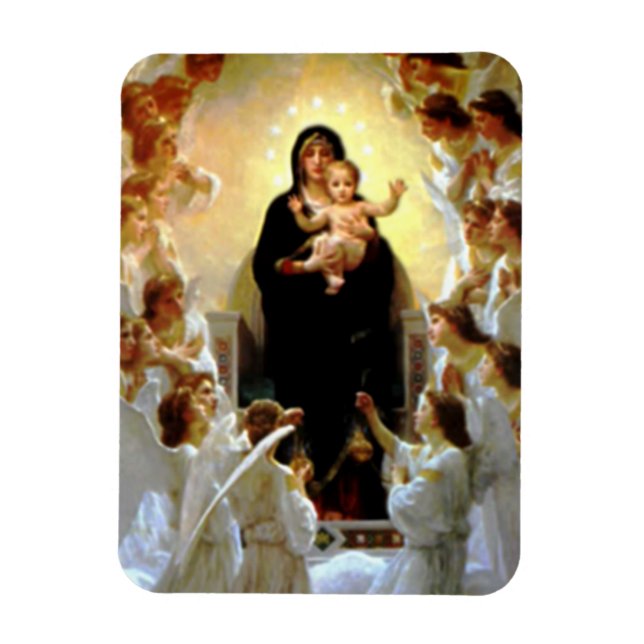 Blessed Virgin Mary and Infant Child Jesus Magnet (Vertical)