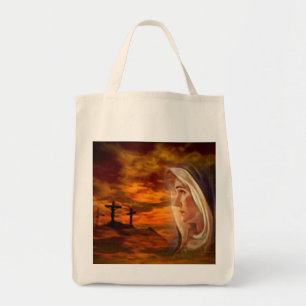 Blessed Virgin Mary at Calvary Tote Bag