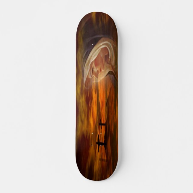 Blessed Virgin Mary Calvary Skateboard (Front)