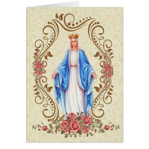 Blessed Virgin Mary  Catholic Condolence Thank You