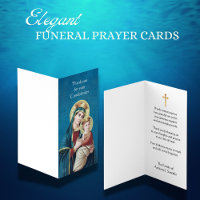 Blessed Virgin Mary Catholic Condolence Thank You