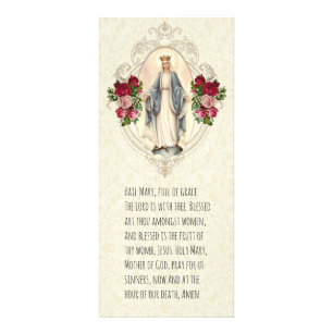 Blessed Virgin Mary Catholic Funeral Prayer Card