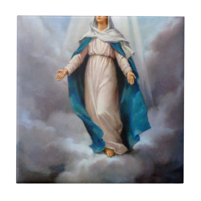 Blessed Virgin Mary Ceramic Tile (Front)