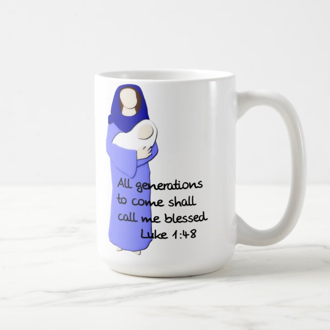 Blessed Virgin Mary Coffee Cup (Right)