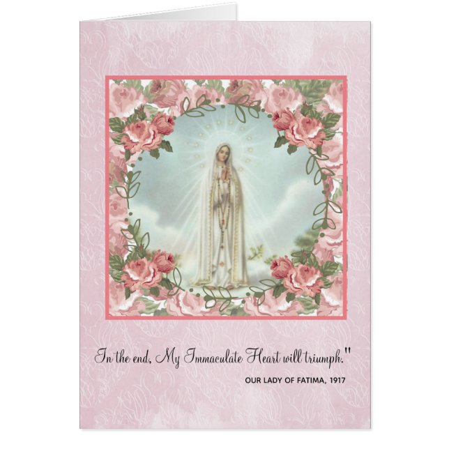 Blessed Virgin Mary Immaculate Heart Fatima (Front)