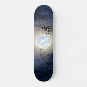 Blessed Virgin Mary in the Moon Lite Forest Skateboard