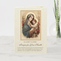 Blessed Virgin Mary Jesus Flowers Health Prayers
