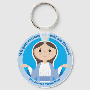 Blessed Virgin Mary Key Ring