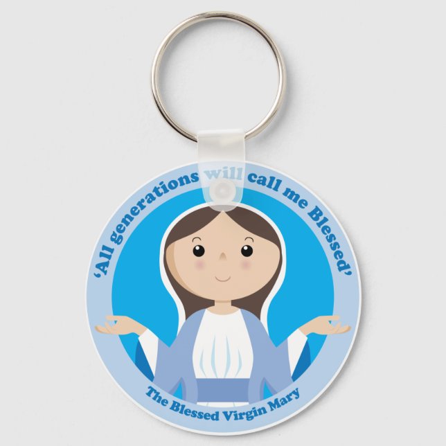 Blessed Virgin Mary Key Ring (Front)