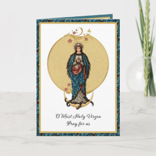 Blessed Virgin Mary Mother Catholic Religious  Car Card