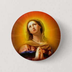 Blessed Virgin Mary - Mother of God 6 Cm Round Badge