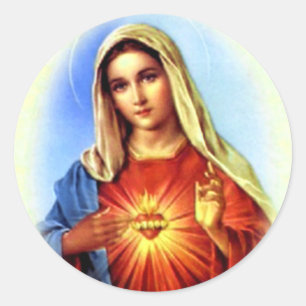 Blessed Virgin Mary - Mother of God Classic Round Sticker