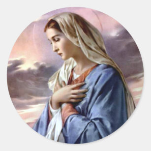 Blessed Virgin Mary - Mother of God Classic Round Sticker