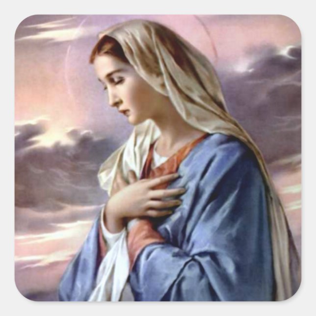 Blessed Virgin Mary - Mother of God Square Sticker (Front)
