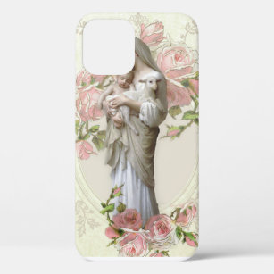 Blessed Virgin Mary Religious Vintage Catholic iPhone 12 Pro Case