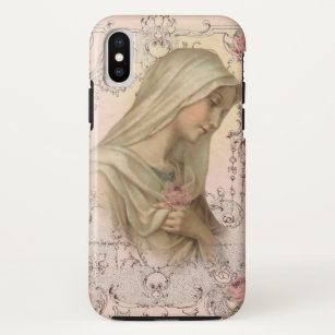 Blessed Virgin Mary Religious Vintage Catholic Case-Mate iPhone Case