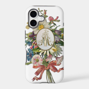 Blessed Virgin Mary Religious Vintage Floral