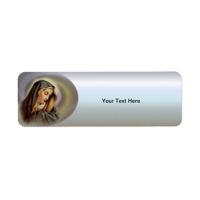 Blessed Virgin Mary Return Address Label (Front)