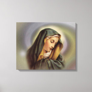 Blessed Virgin Mary Wrapped Canvas