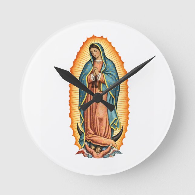 Blessed Virgin of Guadalupe Wall Clock (Front)