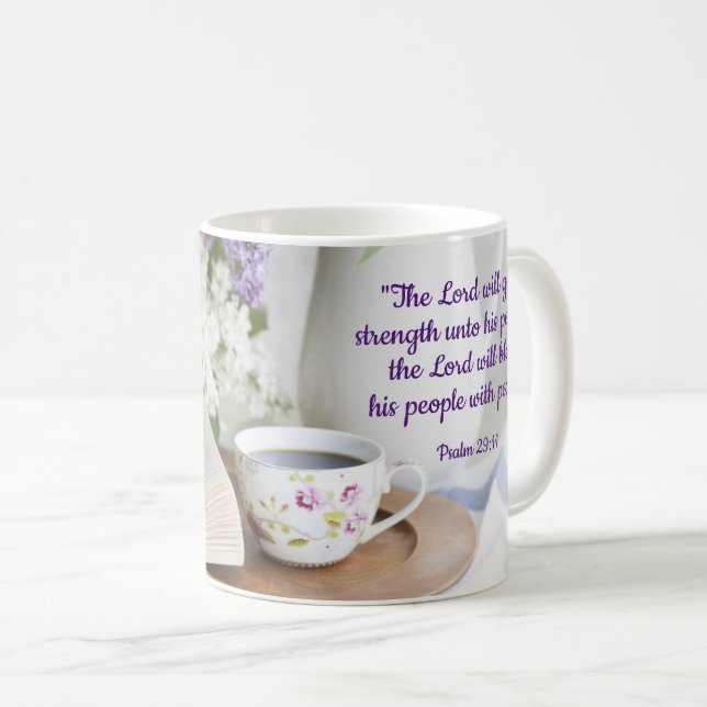 Blessed with Peace Coffee Mug (Front Right)