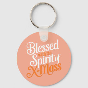 Blessed With The Spirit Of X-mass  Digital Art  Key Ring