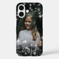 Blessed Your Photo Surrounded by Sparkle Stars
