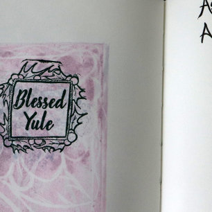 Blessed Yule Christmas Customisation Rubber Stamp