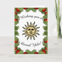 Blessed Yule Greeting Card