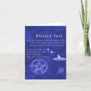 Blessed Yule Holiday Card