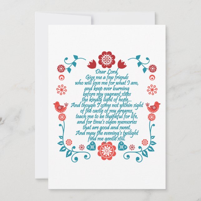 Blessing 33 invitation (Front)