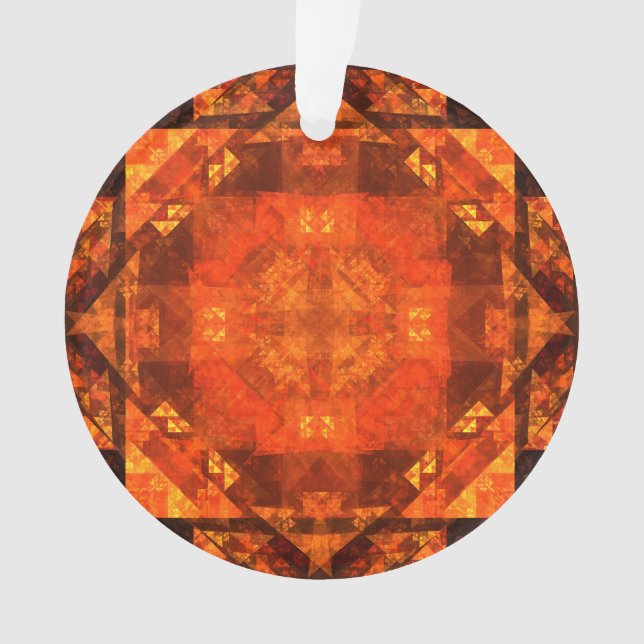 Blessing Abstract Art Acrylic Circle Ornament (Front)