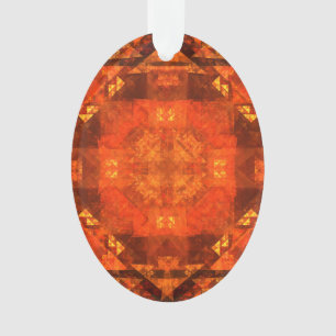 Blessing Abstract Art Acrylic Oval Ornament