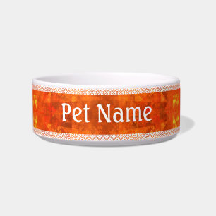 Blessing Abstract Art Cat Bowl
