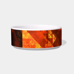Blessing Abstract Art Cat Bowl