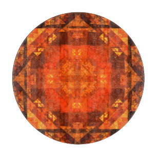 Blessing Abstract Art Circle Cutting Board