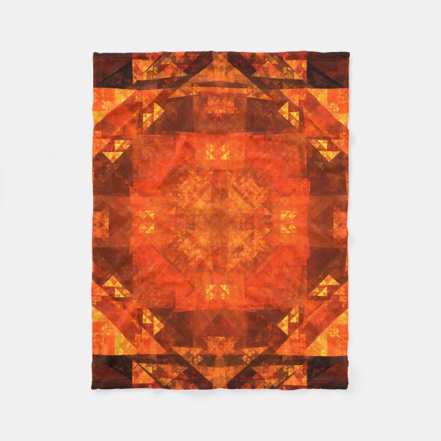 Blessing Abstract Art Fleece Blanket (Front)