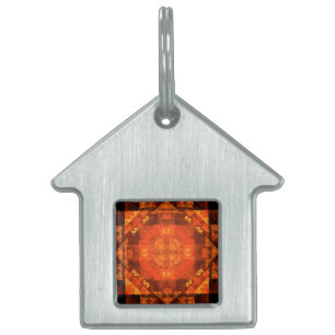 Blessing Abstract Art House Pet ID Tag