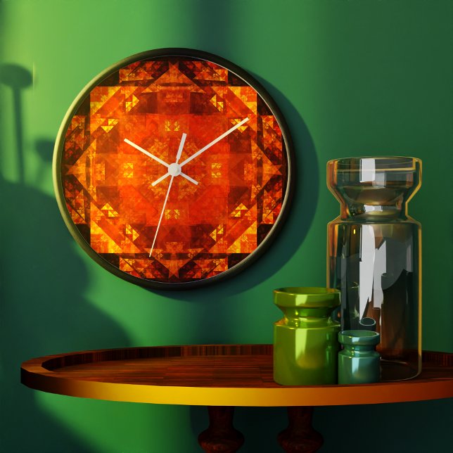 Blessing Abstract Art Round Large Clock (Blessing Abstract Art Round Clock)