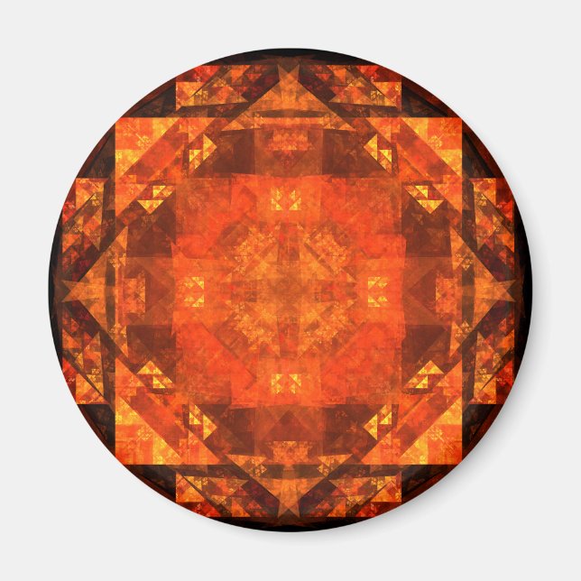 Blessing Abstract Art Round Magnet (Front)