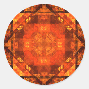 Blessing Abstract Art Round Sticker