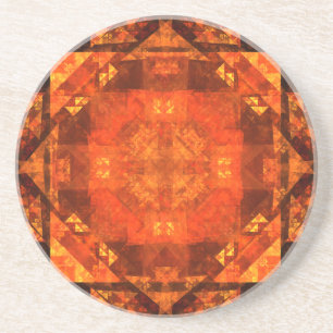 Blessing Abstract Art Sandstone Coaster