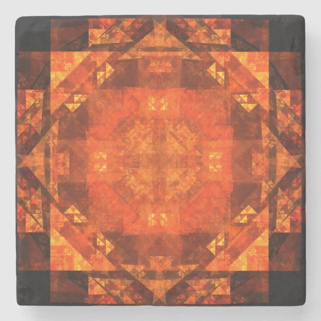 Blessing Abstract Art Stone Coaster (Front)