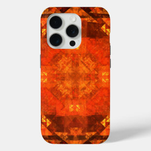 Blessing Fire Mandala Abstract Art Design iPhone 15 Pro Case